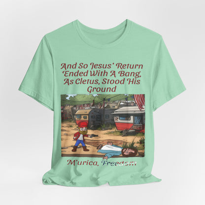 Stand Your Ground With Jesus Shirt... Atheist Shirt, Anti Religion, Satire, Parody, Funny Gift, Science Shirt, Agnostic Shirt