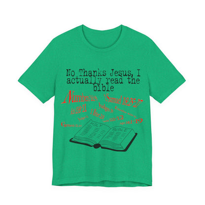 No Thanks Jesus, Atheist Shirt, Anti Religion, Satire, Parody, Funny Gift, Science Shirt
