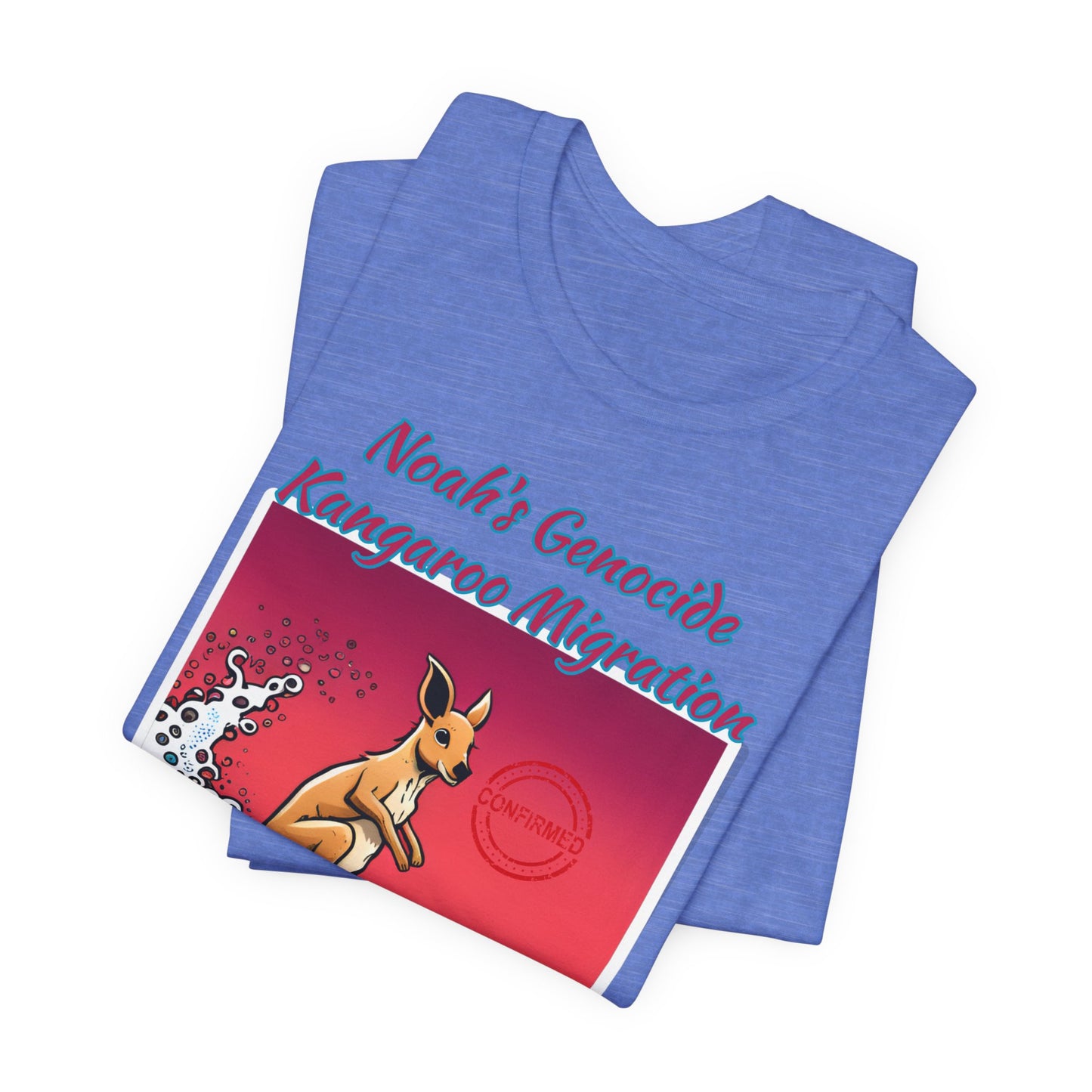 Bible Science: The Great Kangaroo Migration of Noah's Genocide, Atheist Shirt, Anti Religion, Satire, Parody