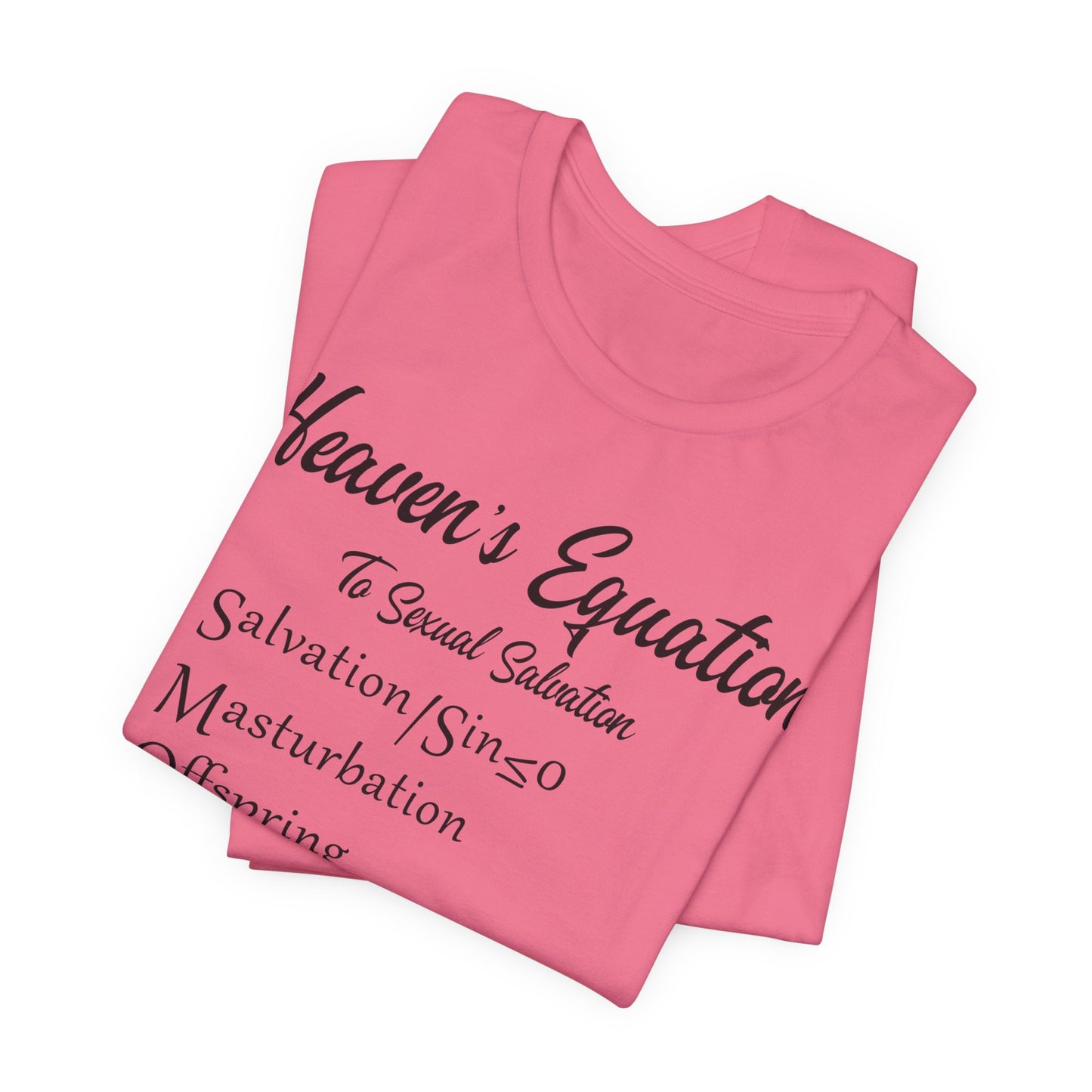 Heaven's Equation: Divine Math, Atheist Shirt, Anti Religion, Satire, Parody, Funny Gift, Science Shirt