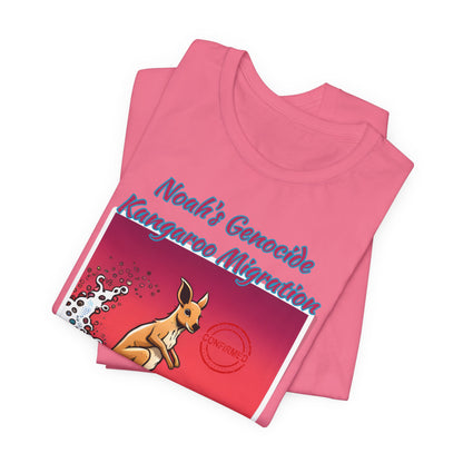 Bible Science: The Great Kangaroo Migration of Noah's Genocide, Atheist Shirt, Anti Religion, Satire, Parody