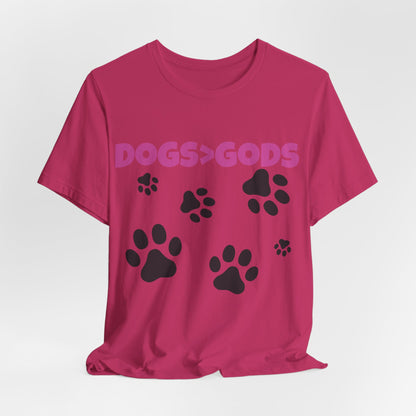 Dogs are Greater Than Gods, PK Atheist Shirt, Anti Religion, Satire, Parody