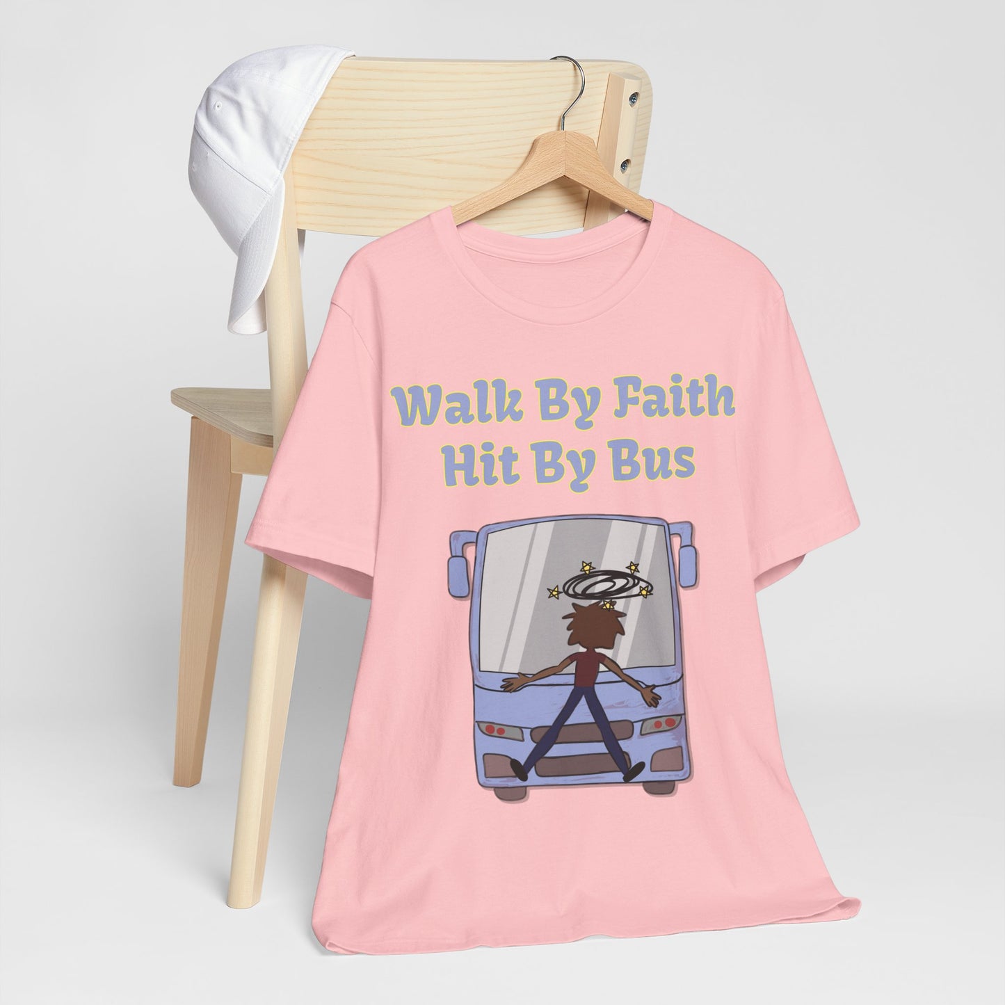 Walk By Faith, Hit By Bus!, Atheist Shirt, Anti Religion, Satire, Parody, Funny Gift, Science Shirt, Liberal Shirt