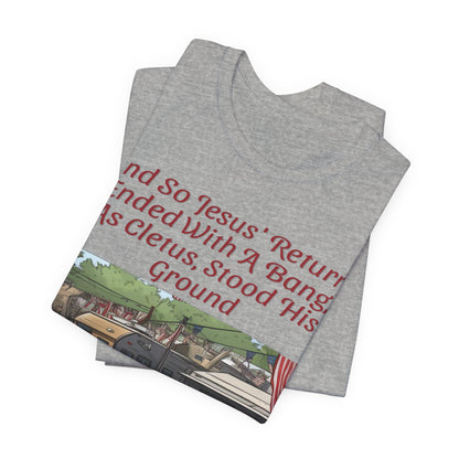 Stand Your Ground With Jesus Shirt... Atheist Shirt, Anti Religion, Satire, Parody, Funny Gift, Science Shirt, Agnostic Shirt