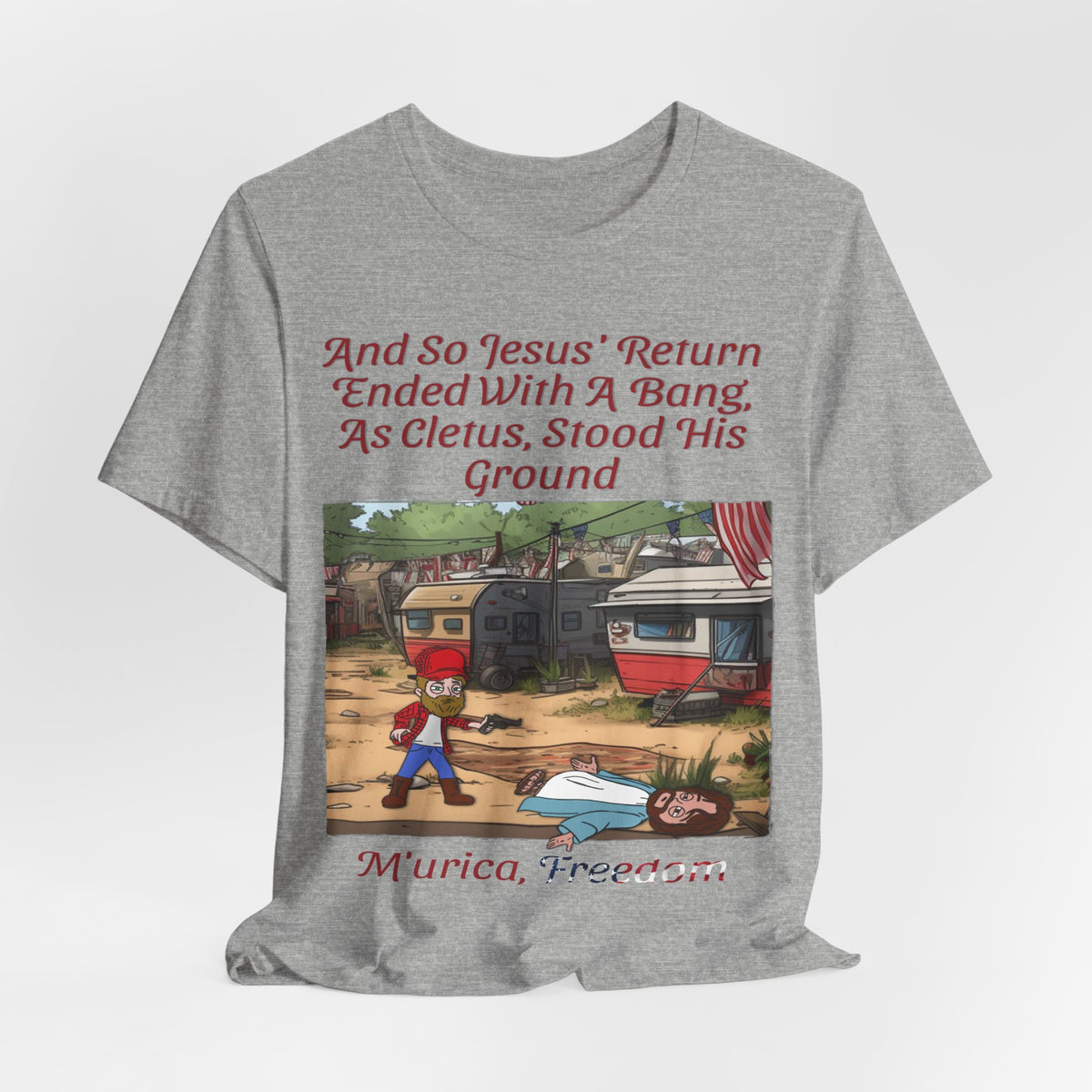 Stand Your Ground With Jesus Shirt... Atheist Shirt, Anti Religion, Satire, Parody, Funny Gift, Science Shirt, Agnostic Shirt