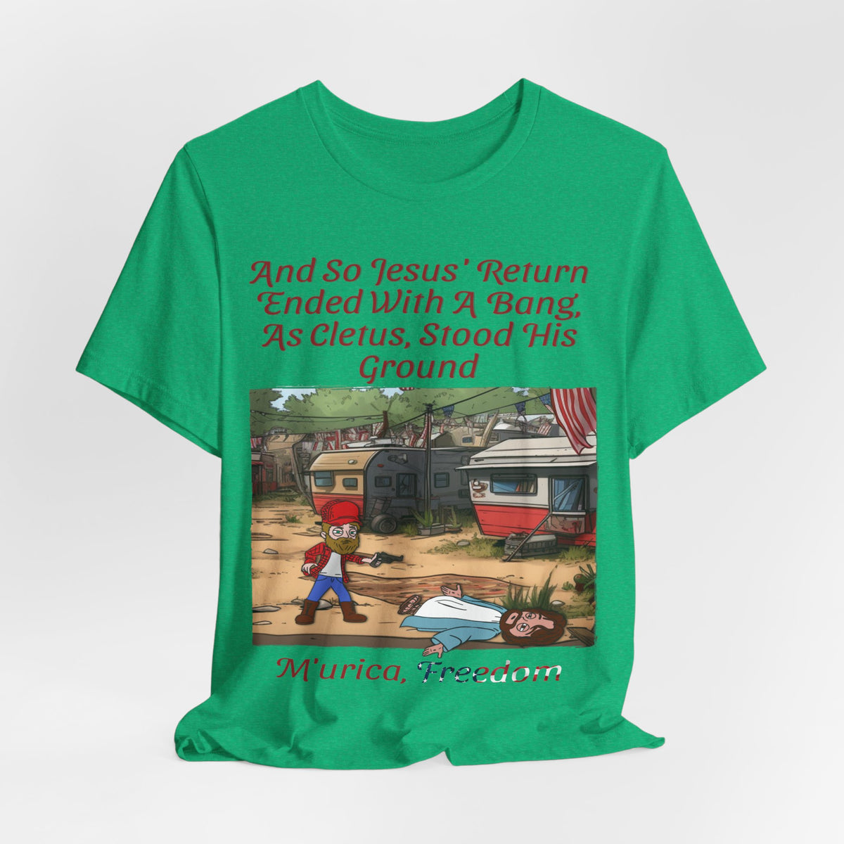 Stand Your Ground With Jesus Shirt... Atheist Shirt, Anti Religion, Satire, Parody, Funny Gift, Science Shirt, Agnostic Shirt