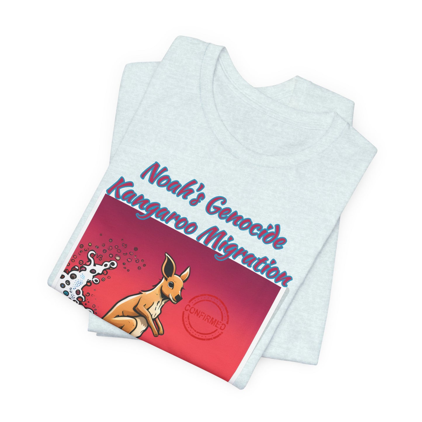 Bible Science: The Great Kangaroo Migration of Noah's Genocide, Atheist Shirt, Anti Religion, Satire, Parody