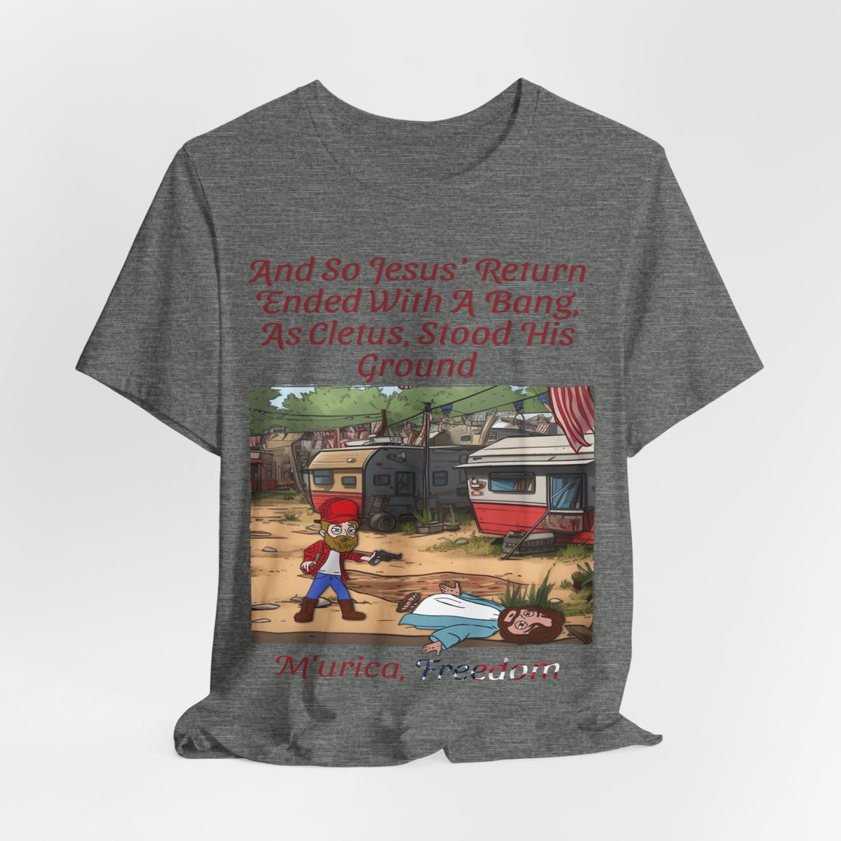 Stand Your Ground With Jesus Shirt... Atheist Shirt, Anti Religion, Satire, Parody, Funny Gift, Science Shirt, Agnostic Shirt