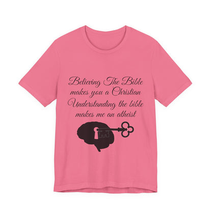 Understanding The Bible, Atheist Shirt, Anti Religion, Satire, Parody, Funny Gift, Science Shirt