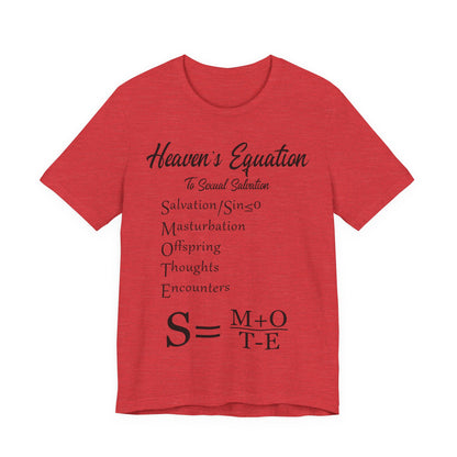Heaven's Equation: Divine Math, Atheist Shirt, Anti Religion, Satire, Parody, Funny Gift, Science Shirt
