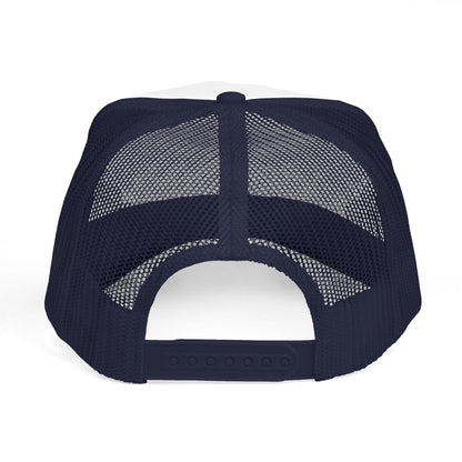 Trucker Cap — "Religion Is Child Abuse" Graphic Mesh Hat
