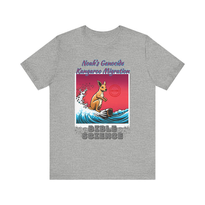 Bible Science: The Great Kangaroo Migration of Noah's Genocide, Atheist Shirt, Anti Religion, Satire, Parody