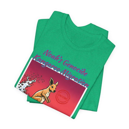 Bible Science: The Great Kangaroo Migration of Noah's Genocide, Atheist Shirt, Anti Religion, Satire, Parody