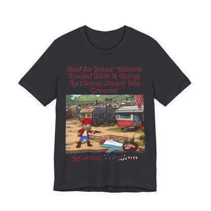 Stand Your Ground With Jesus Shirt... Atheist Shirt, Anti Religion, Satire, Parody, Funny Gift, Science Shirt, Agnostic Shirt