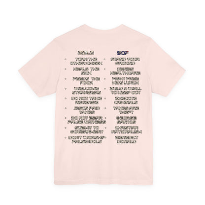 American Jesus VS Biblical Jesus, Let The Battle Begin... Anti Republican, Satire, Parody, Funny Gift, Science Shirt, Agnostic Shirt