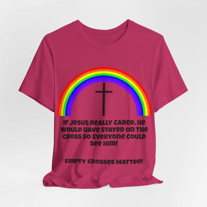 If Jesus Really Cared.. Atheist Shirt, Anti Religion, Satire, Parody, Funny Gift, Science Shirt, Agnostic Shirt