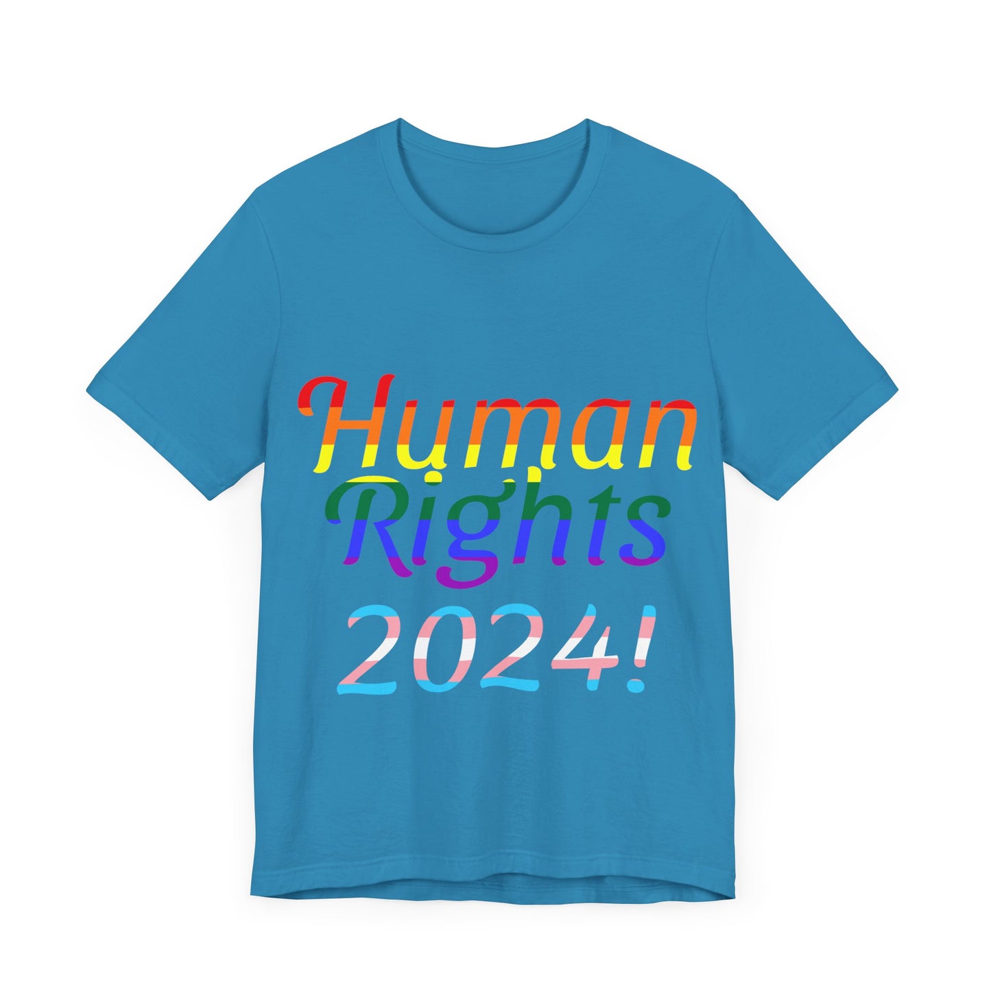 Human Rights 2024!, Political Shirt, Activism Shirt, Liberal Shirt, Science Shirt, Atheist Shirt, Feminism, Trans Rights, LGBTQ Rights