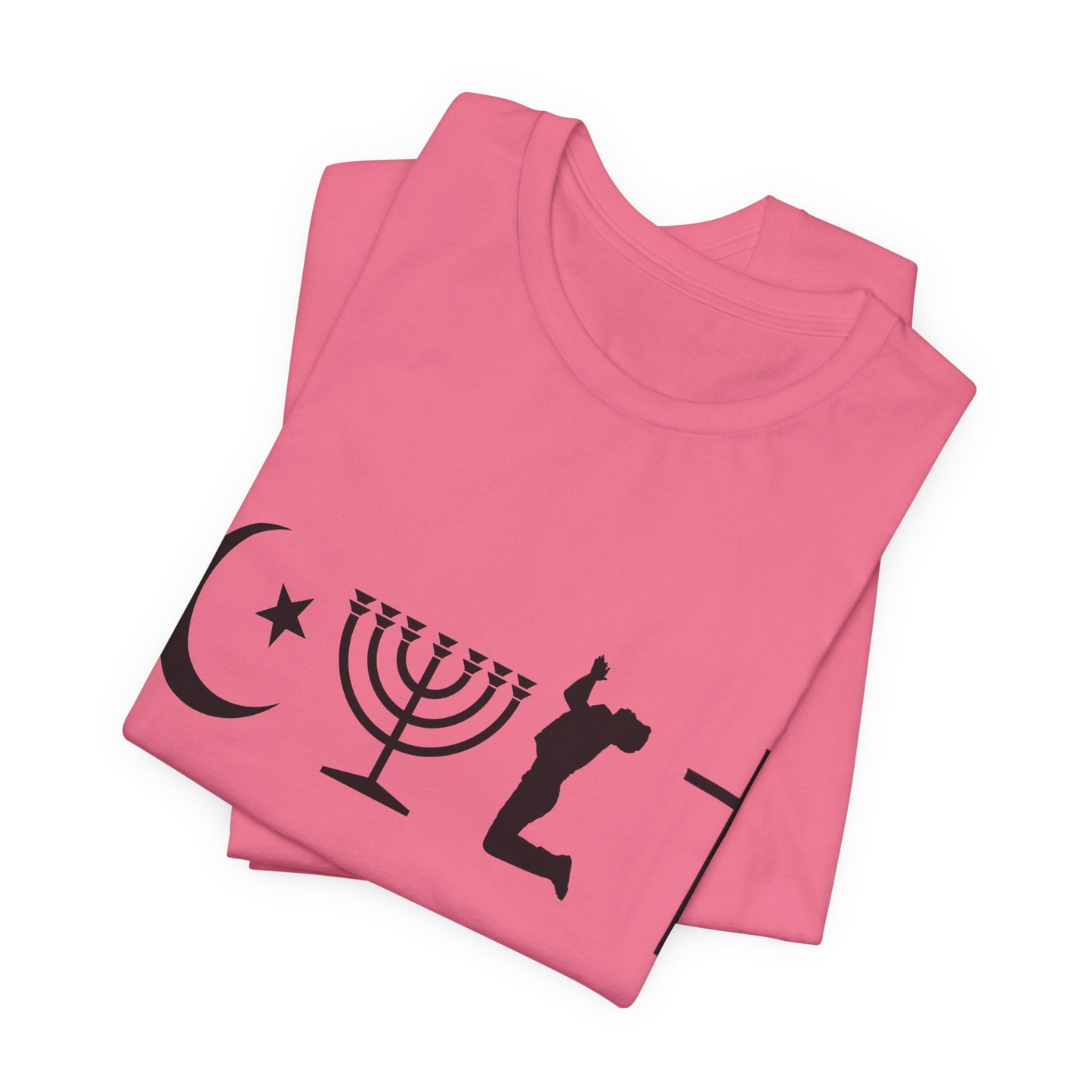 Cult Typography Shirt... Atheist Shirt, Anti Religion, Satire, Parody, Funny Gift, Science Shirt, Agnostic Shirt
