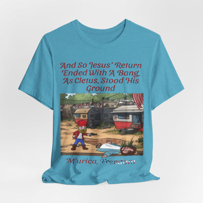 Stand Your Ground With Jesus Shirt... Atheist Shirt, Anti Religion, Satire, Parody, Funny Gift, Science Shirt, Agnostic Shirt