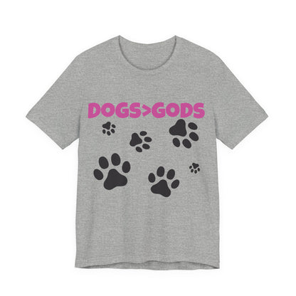 Dogs are Greater Than Gods, PK Atheist Shirt, Anti Religion, Satire, Parody