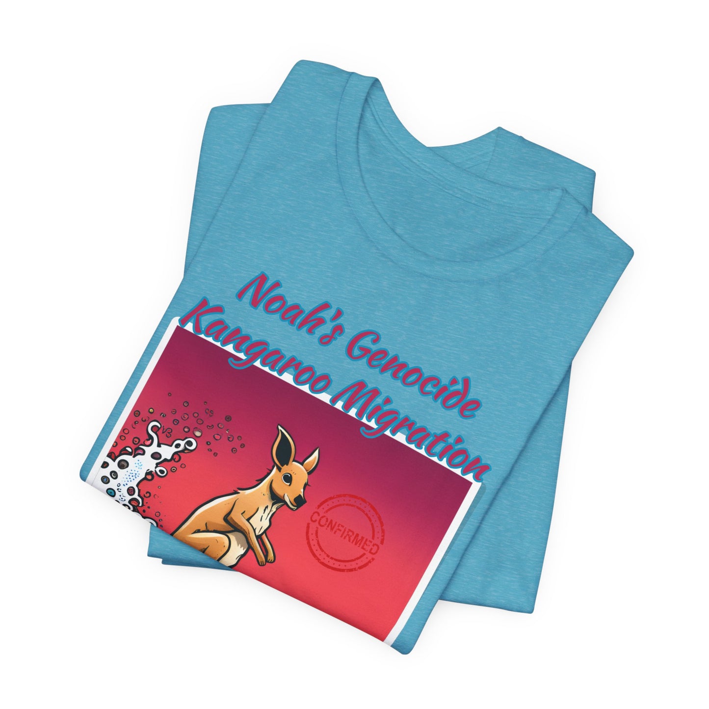 Bible Science: The Great Kangaroo Migration of Noah's Genocide, Atheist Shirt, Anti Religion, Satire, Parody