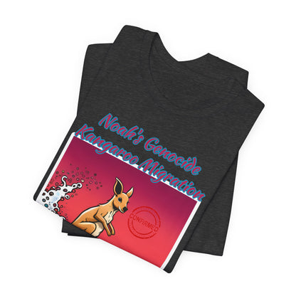 Bible Science: The Great Kangaroo Migration of Noah's Genocide, Atheist Shirt, Anti Religion, Satire, Parody