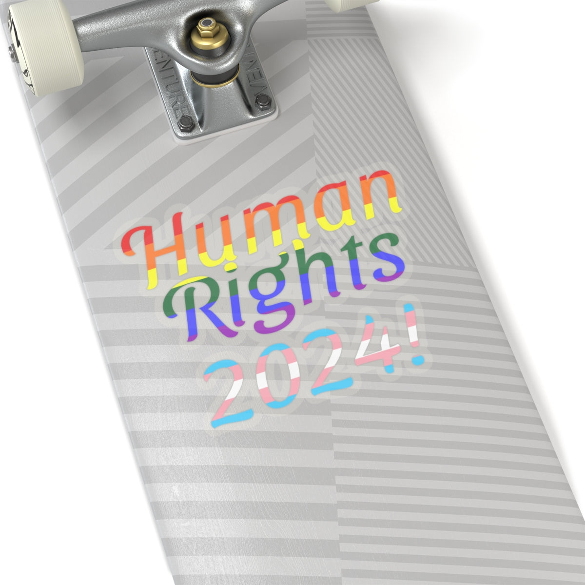 Human Rights 2024!, Trans Rights, LGBTQ Rights, Atheist Sticker, Agnostic Sticker, Political Sticker