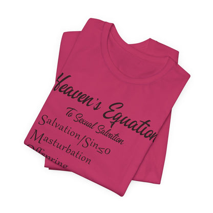 Heaven's Equation: Divine Math, Atheist Shirt, Anti Religion, Satire, Parody, Funny Gift, Science Shirt