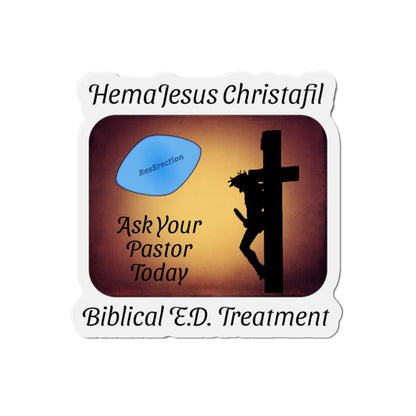 HemaJesus Christafil Magnet, Atheist Gift, Agnostic Gift, Science Gift, Anti Religion Gift, Parody Gift