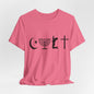 Cult Typography Shirt... Atheist Shirt, Anti Religion, Satire, Parody, Funny Gift, Science Shirt, Agnostic Shirt