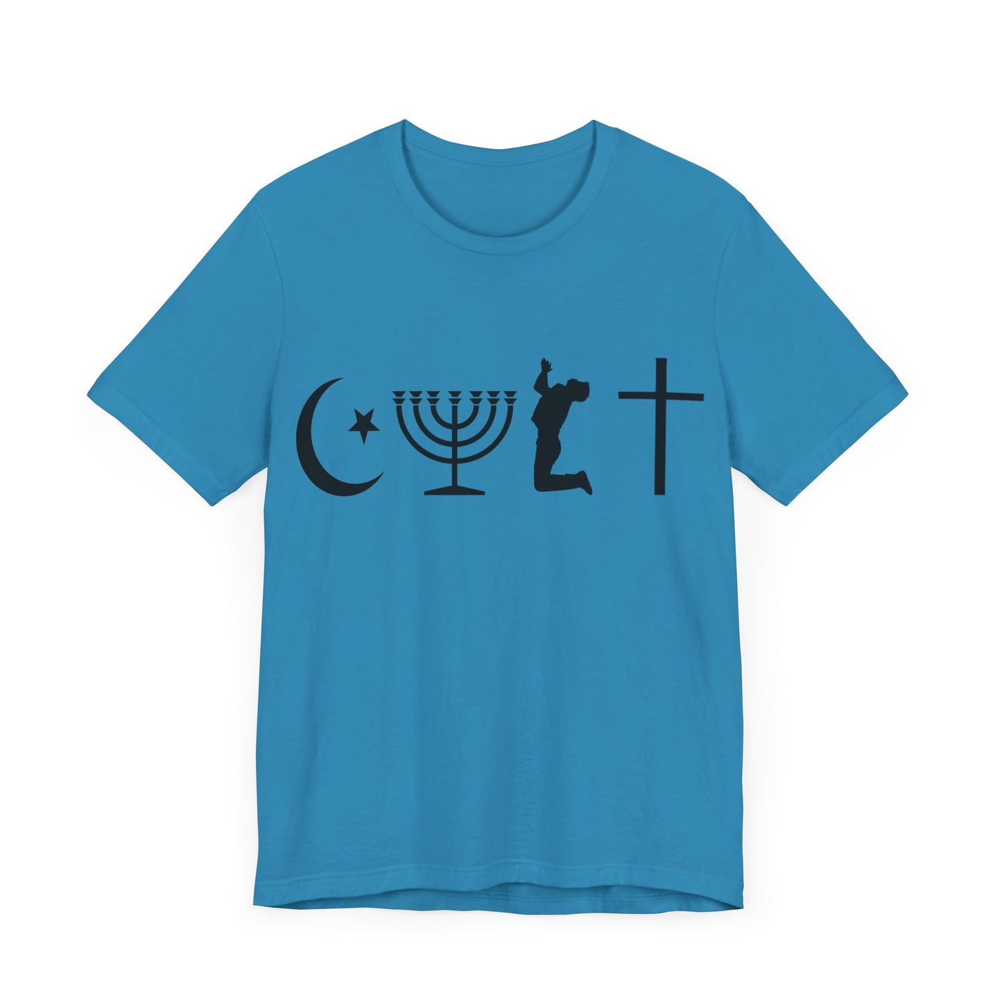 Cult Typography Shirt... Atheist Shirt, Anti Religion, Satire, Parody, Funny Gift, Science Shirt, Agnostic Shirt