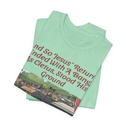 Stand Your Ground With Jesus Shirt... Atheist Shirt, Anti Religion, Satire, Parody, Funny Gift, Science Shirt, Agnostic Shirt