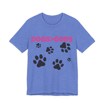 Dogs are Greater Than Gods, PK Atheist Shirt, Anti Religion, Satire, Parody