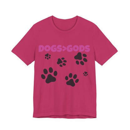 Dogs are Greater Than Gods, PK Atheist Shirt, Anti Religion, Satire, Parody