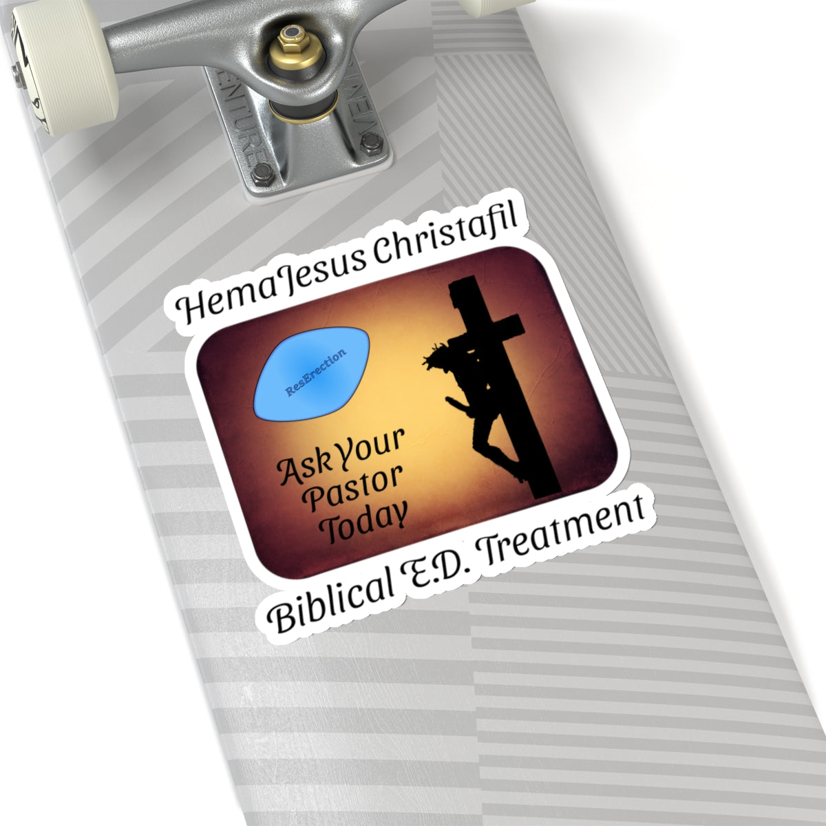 HemaJesus Christafil Sticker, Atheist Sticker, Agnostic Sticker, Science Sticker, Skeptic Sticker, Anti Religion