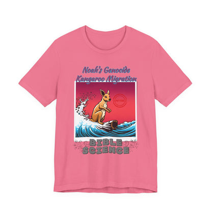 Bible Science: The Great Kangaroo Migration of Noah's Genocide, Atheist Shirt, Anti Religion, Satire, Parody